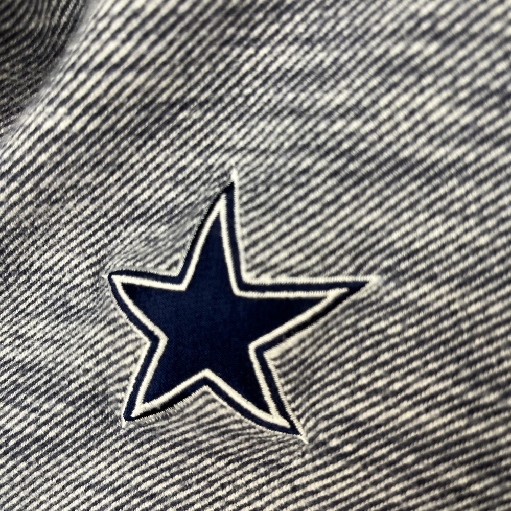 Dallas Cowboys Tommy Bahama NFL Men L Blue 1/4 Zip Pullover Star Logo Reversible - Picture 4 of 14